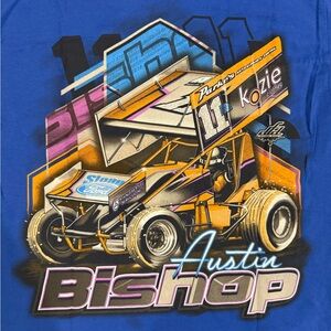 Austin Bishop Central Pennsylvania Dirt Track Sprint Car Racing Tee